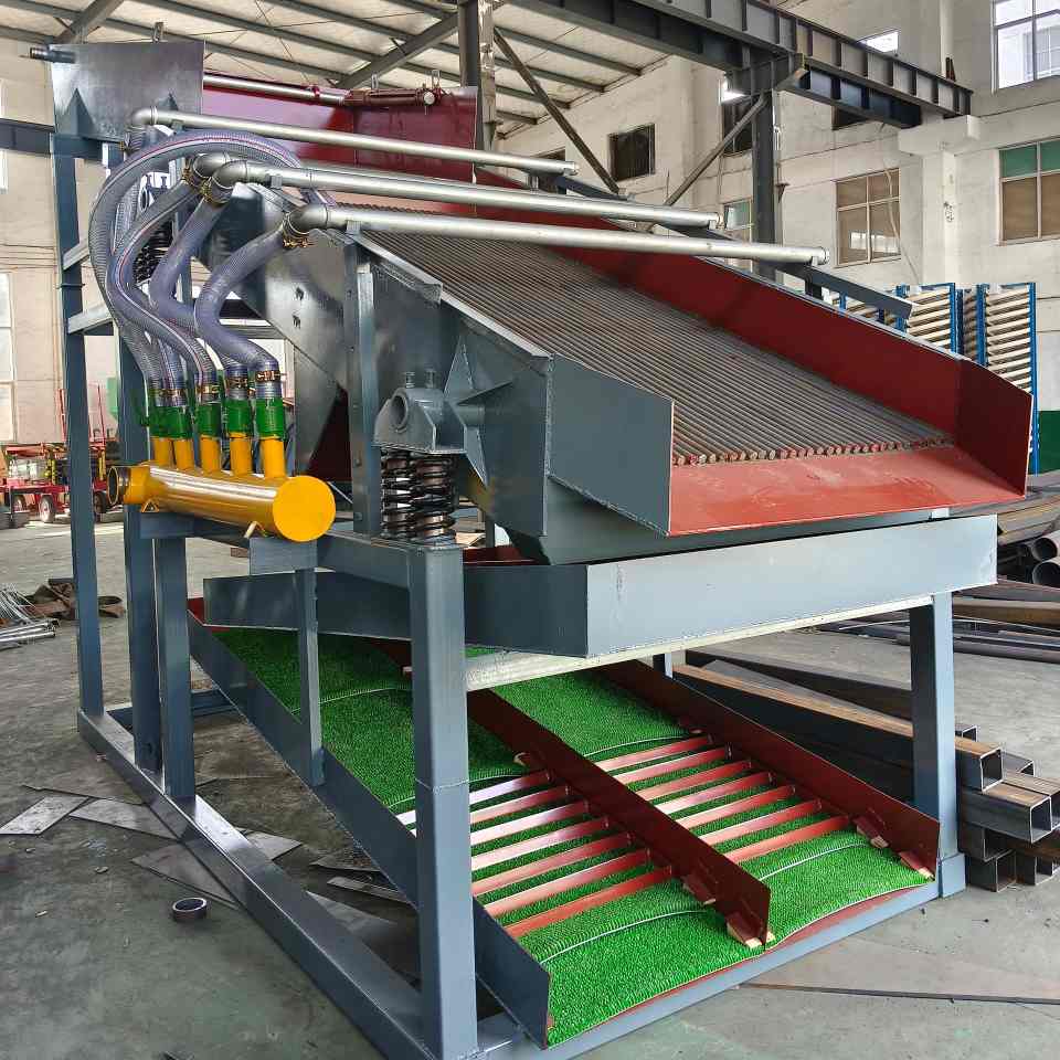 WSHT Grand Débit Stationnaire Vibrant Filtre à Or à Sable de Placer à Grand Débit Appareil de Séparation Vibrante à Or pour Usine de Lavage à Or à Échelle Moyenne
