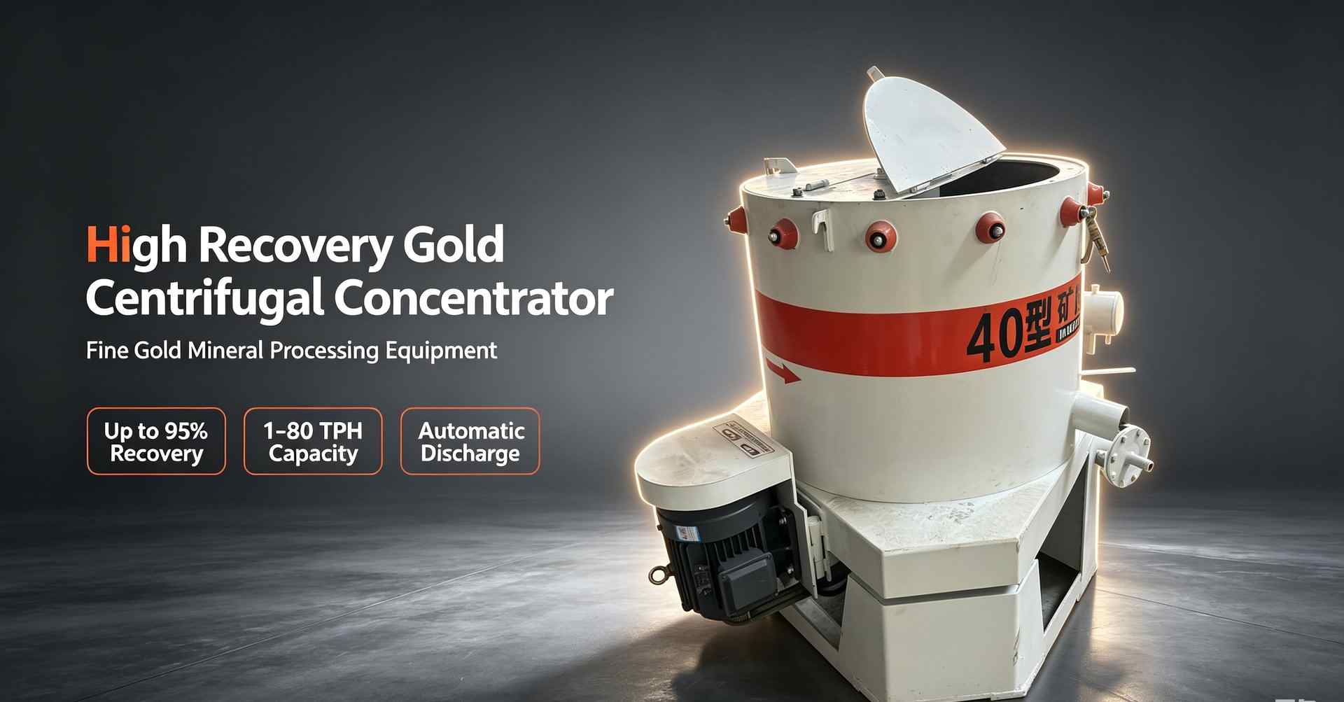 Concentrateur centrifuge à haute récupération d