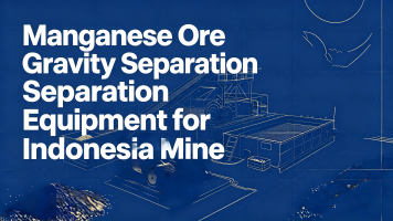 Équipement de séparation par gravité des minerais de manganèse pour la mine indonésienne
