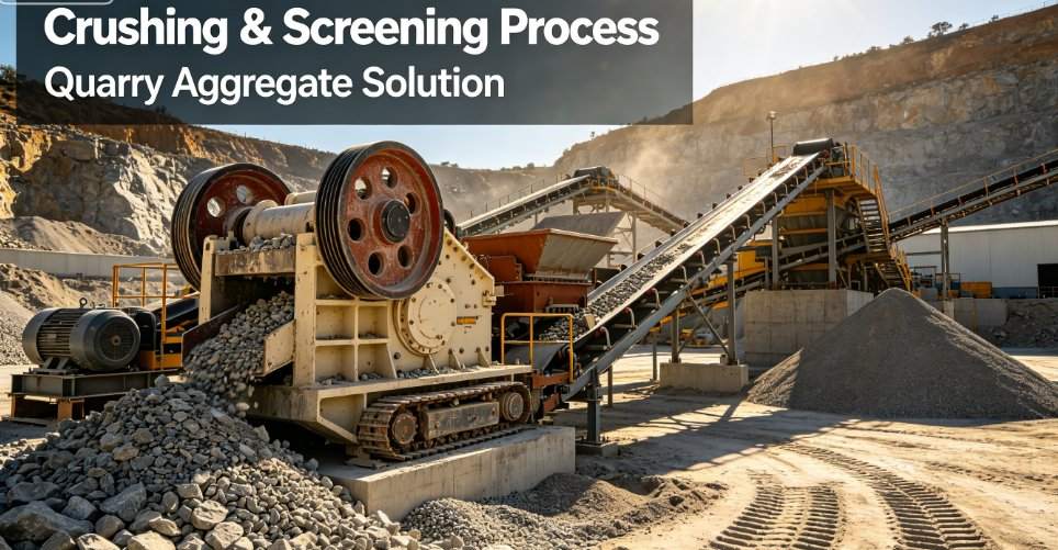 Solution complète pour le processus de concassage et de tamisage de pierre pour les installations de minage et de carrière