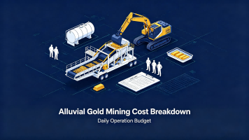 Décomposition des coûts de la prospection du gold alluvial : Budget quotidien d