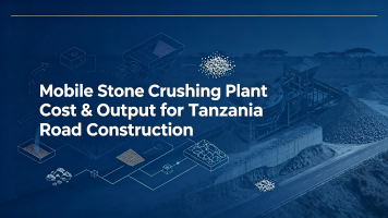Coût et production de la Plante de Concassage de Pierre Mobile pour la Construction de Routes au Tanzanie