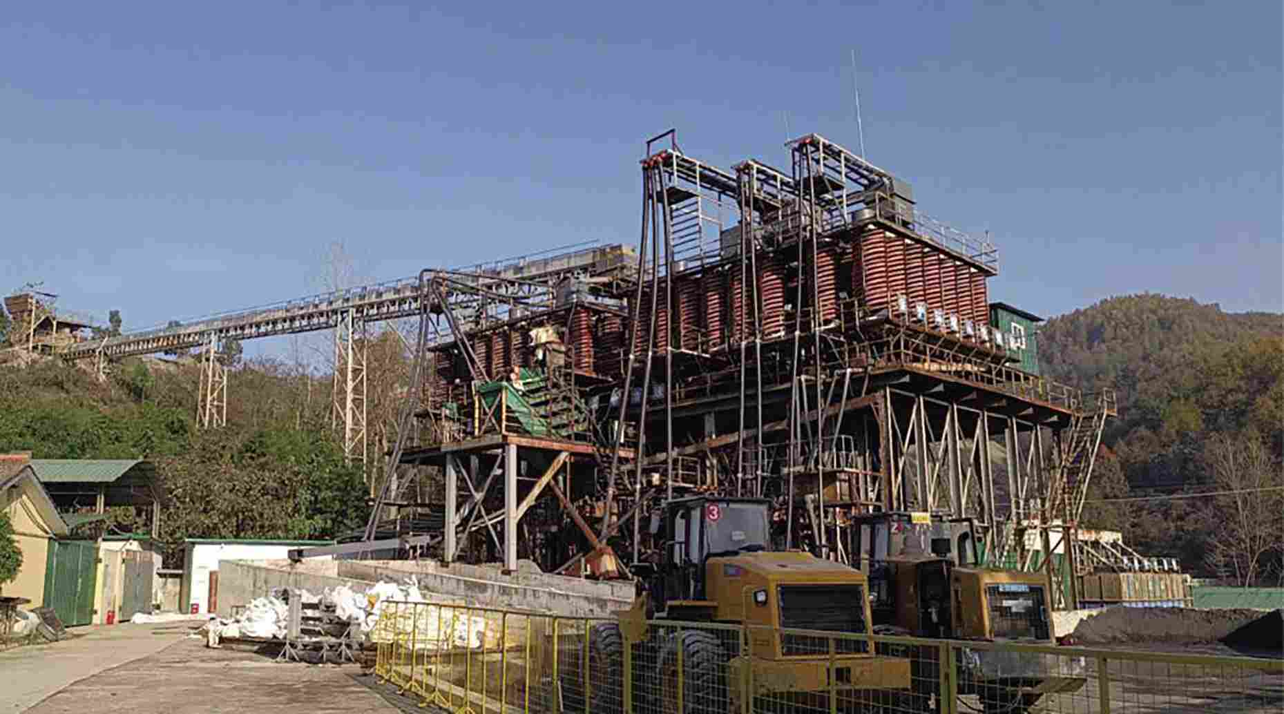 République du Sud-Afrique, Johannesbourg, complexe de concassage et de traitement des minerais